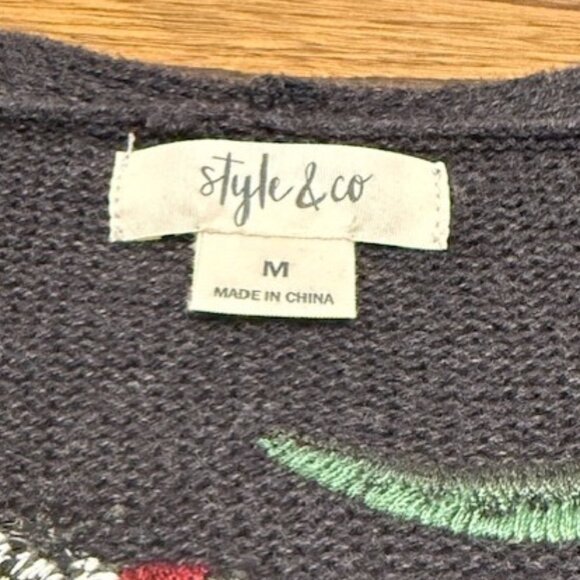 Style & Co. (Macy's) Embroidered Duster Cardigan - Picture 10 of 15